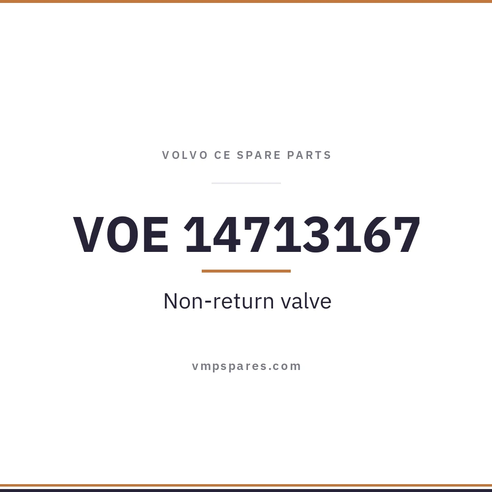 VOE 14713167 – Non-return valve