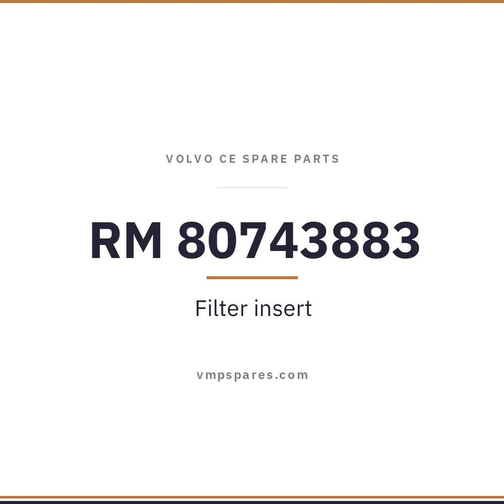 RM 80743883 – Filter insert