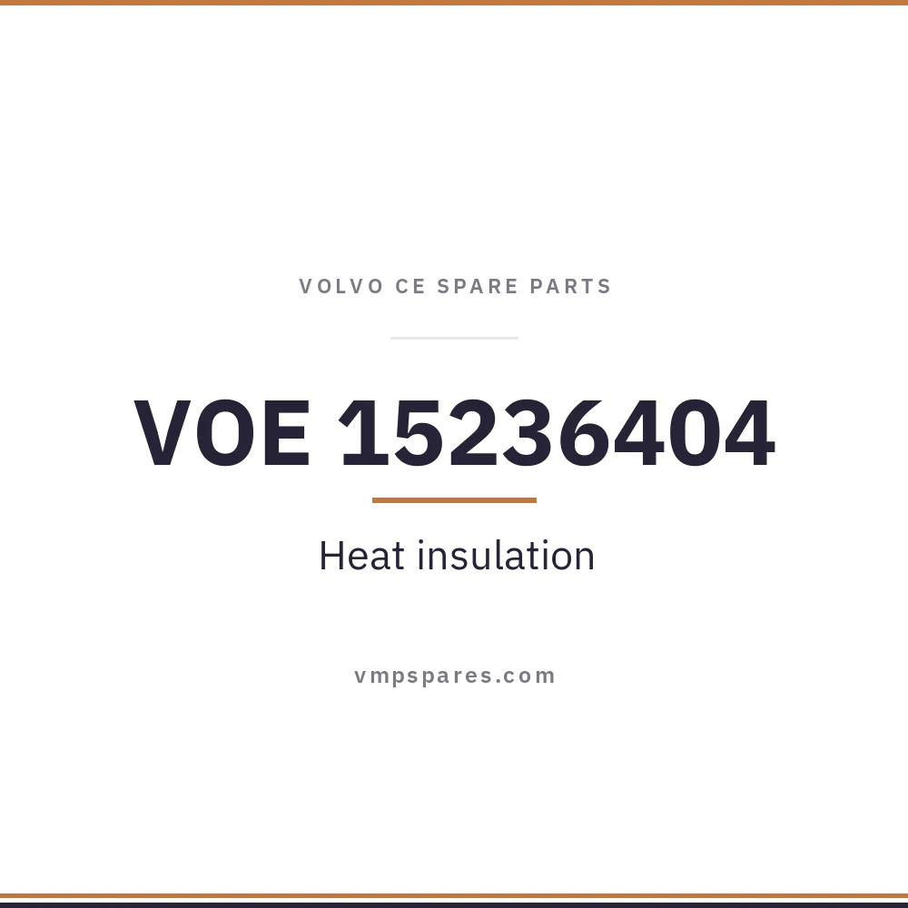 VOE 15236404 – Heat insulation