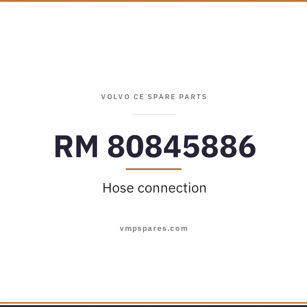RM 80845886 – Hose connection