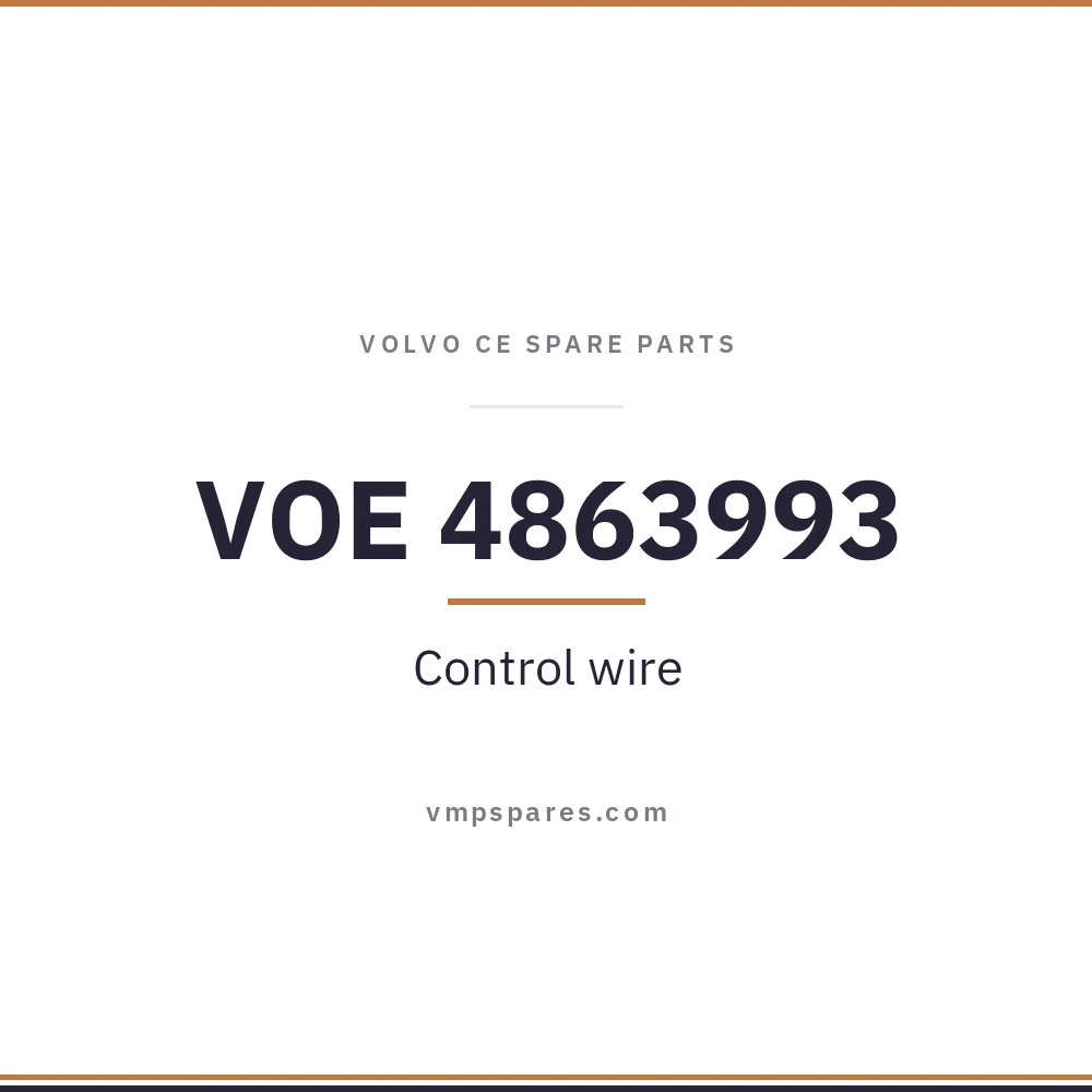 VOE 4863993 – Control wire