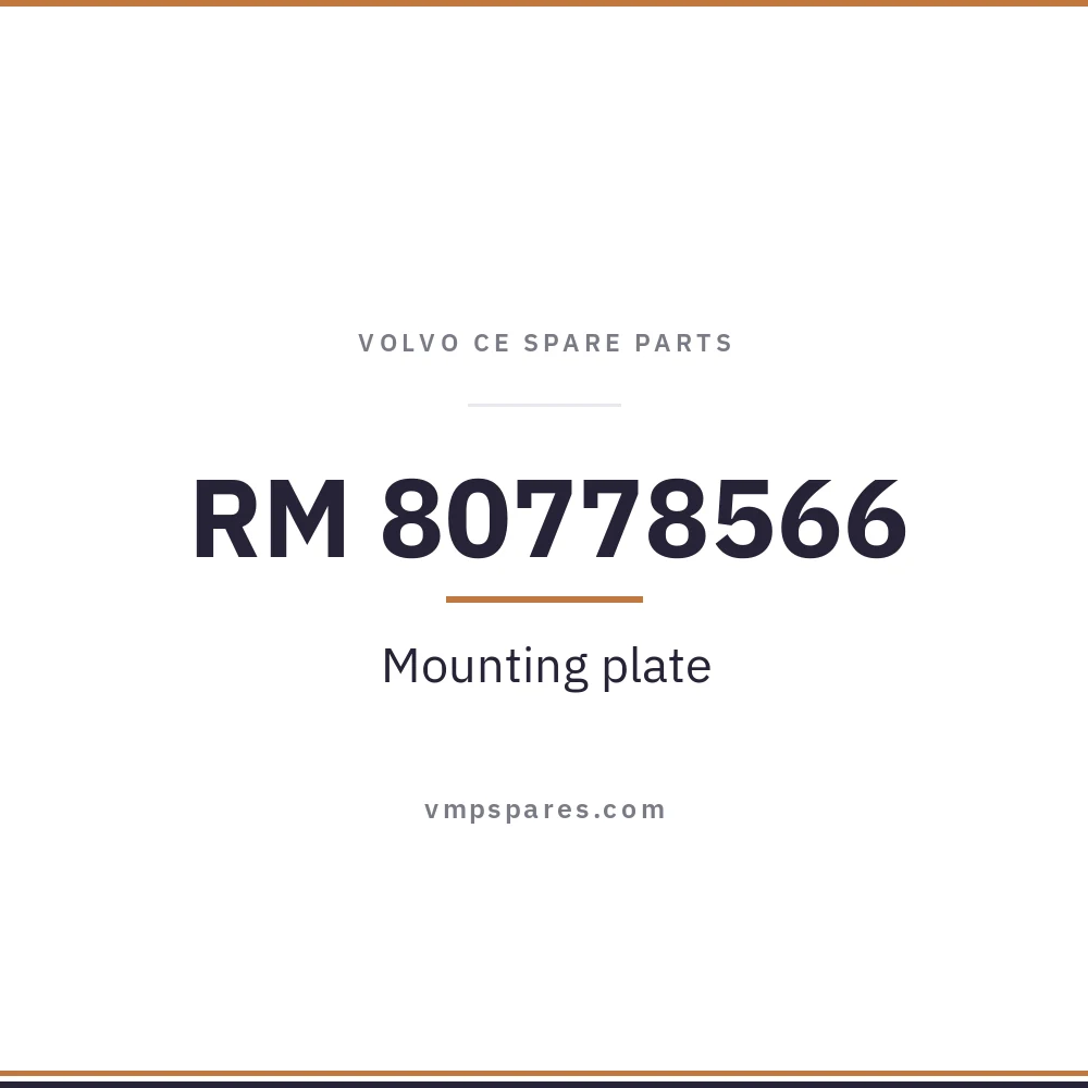 RM 80778566 – Mounting plate