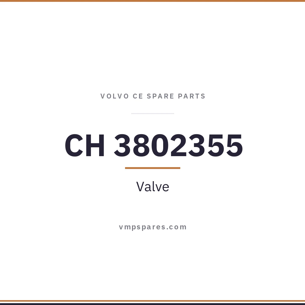 CH 3802355 – Valve
