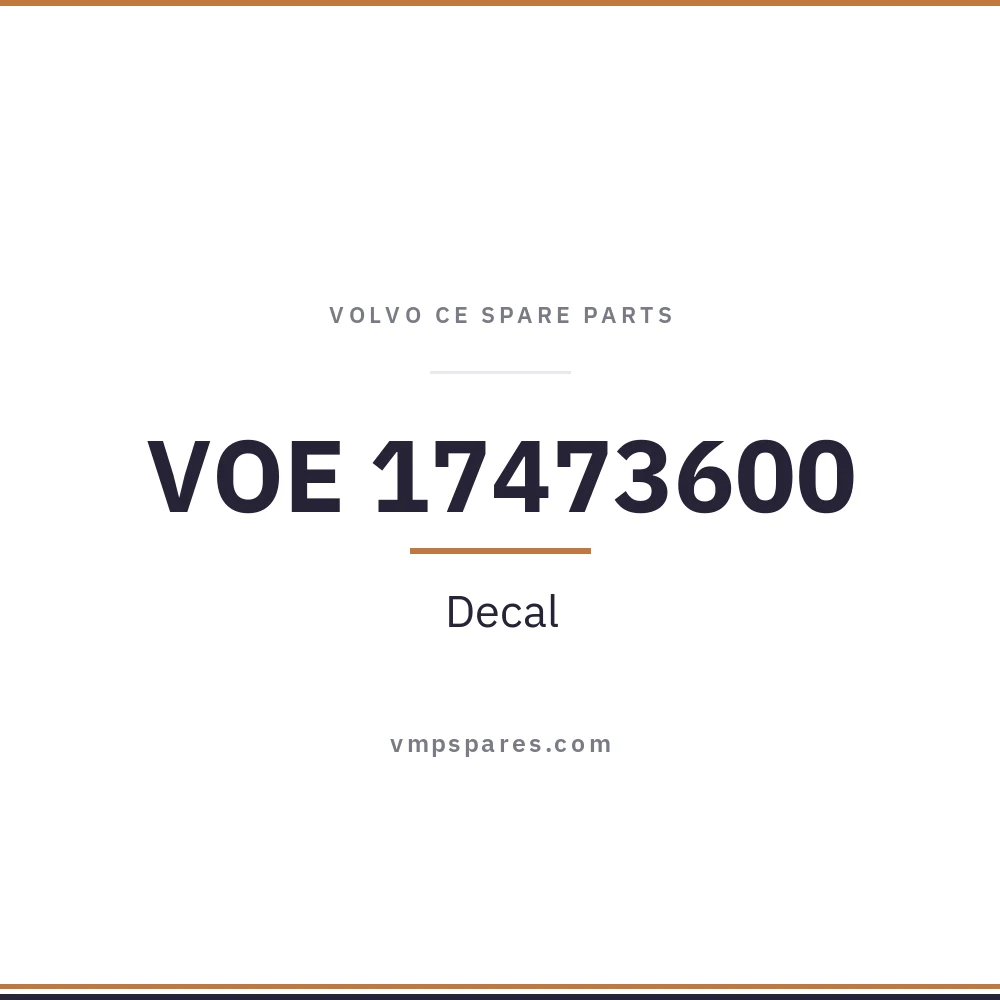 VOE 17473600 – Decal