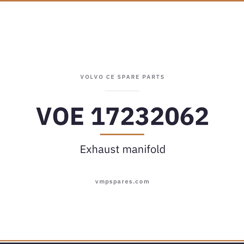 VOE 17232062 – Exhaust manifold