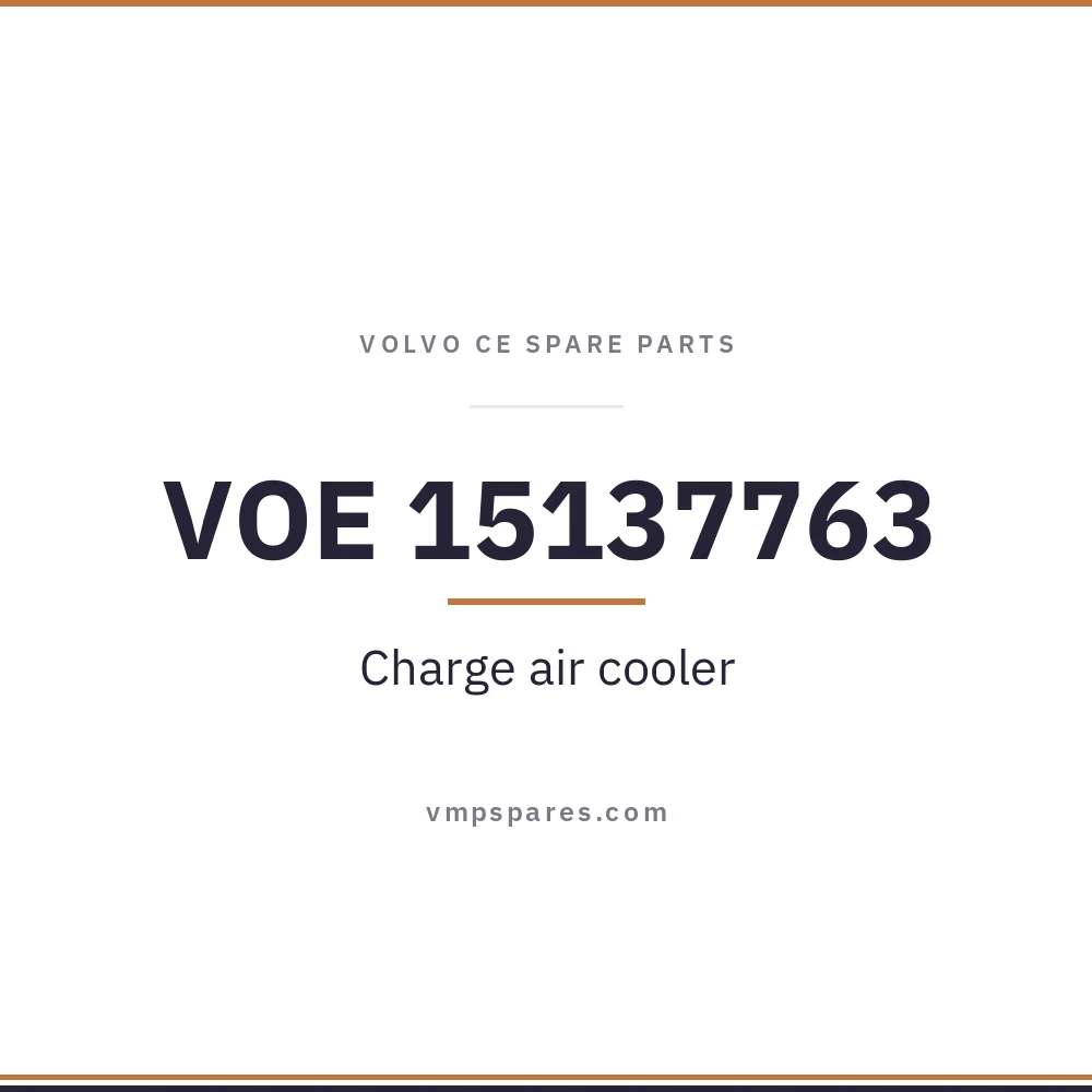 VOE 15137763 – Charge air cooler