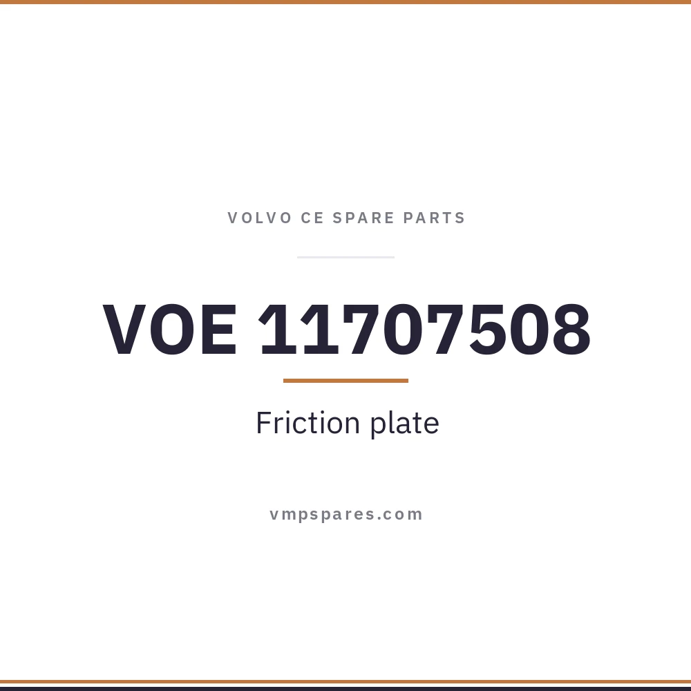 VOE 11707508 – Friction plate