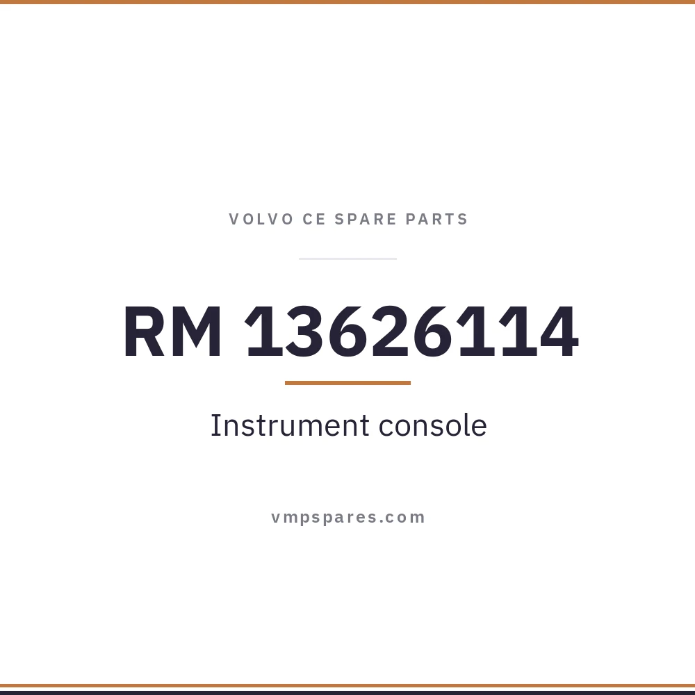 RM 13626114 – Instrument console