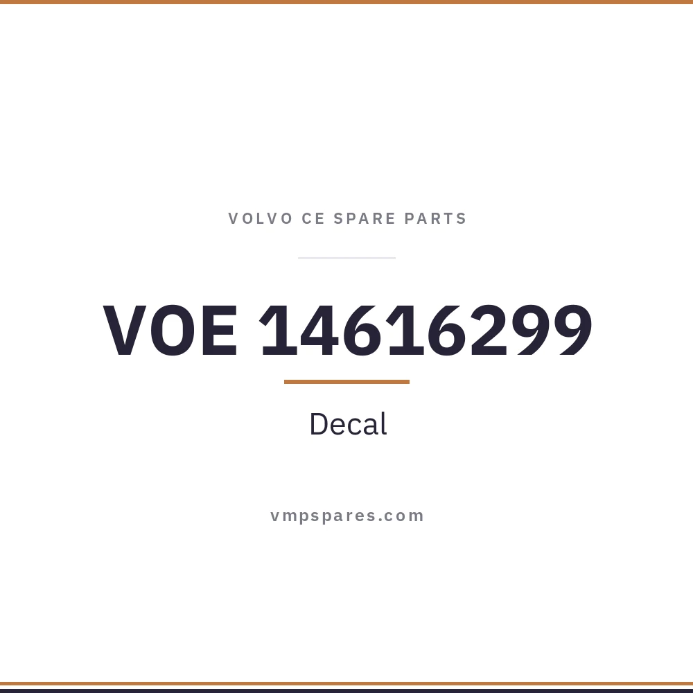 VOE 14616299 – Decal