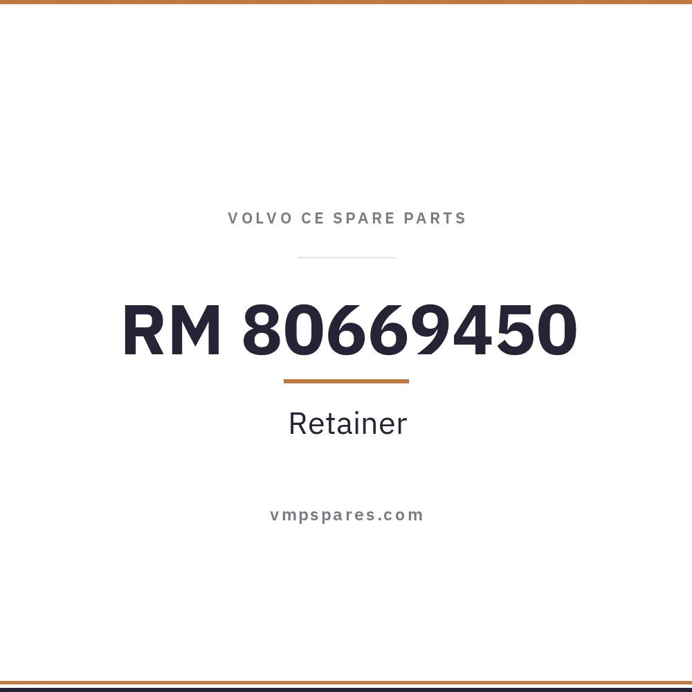 RM 80669450 – Retainer