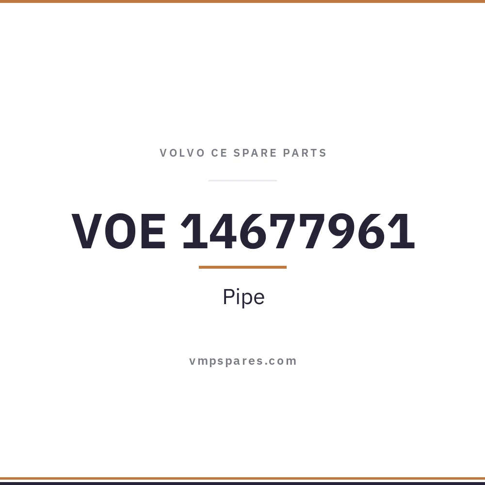 VOE 14677961 – Pipe