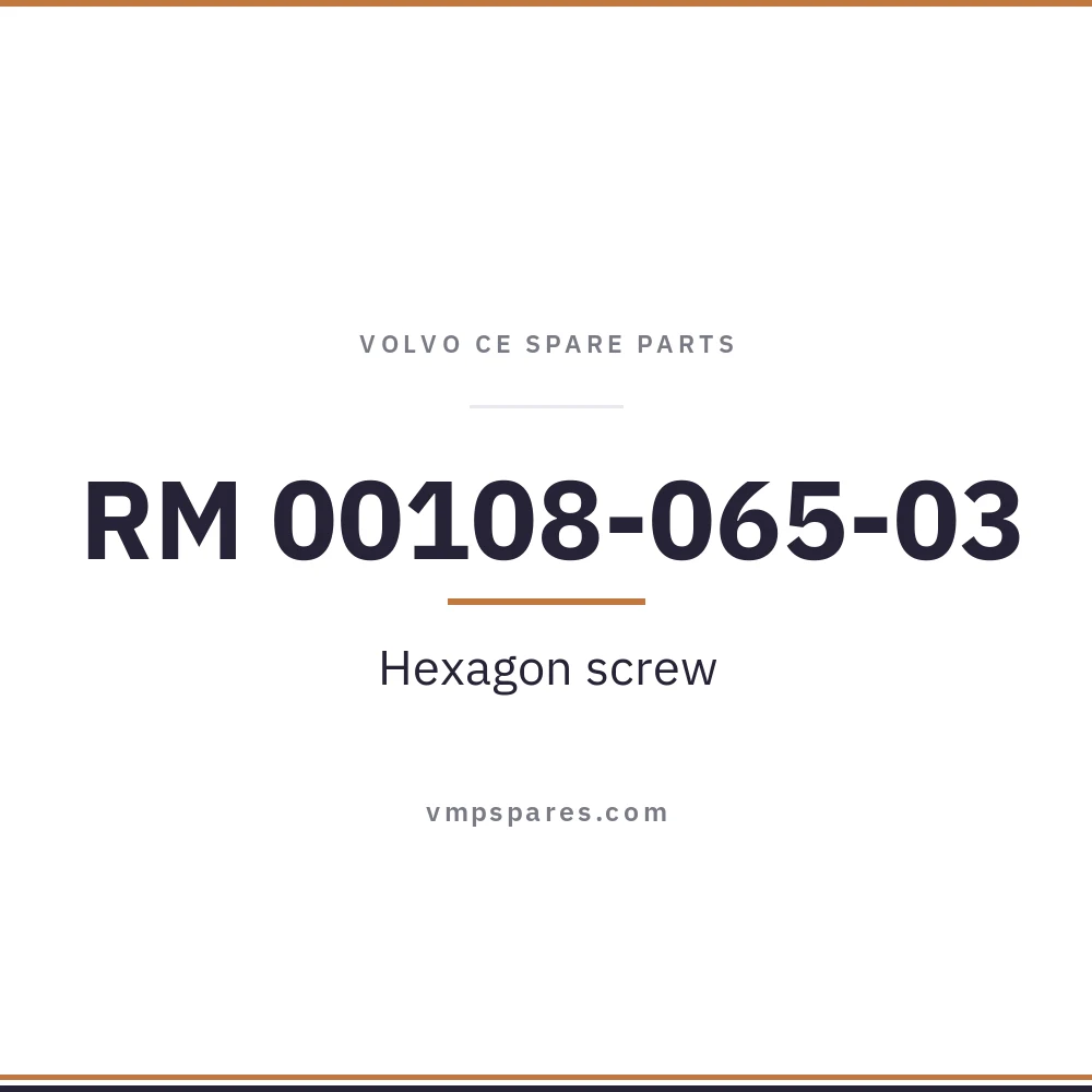 RM 00108-065-03 – Hexagon screw