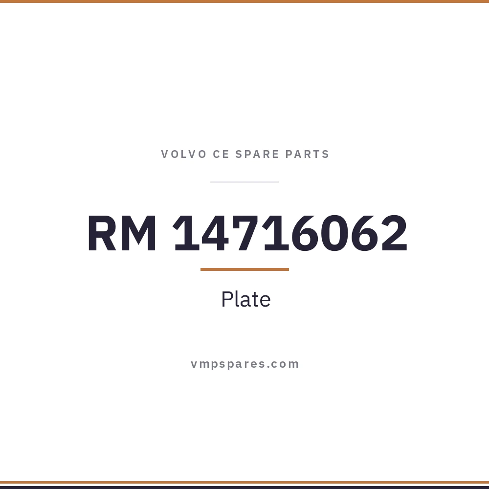 RM 14716062 – Plate
