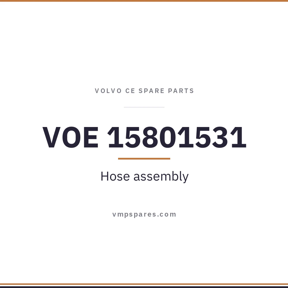 VOE 15801531 – Hose assembly