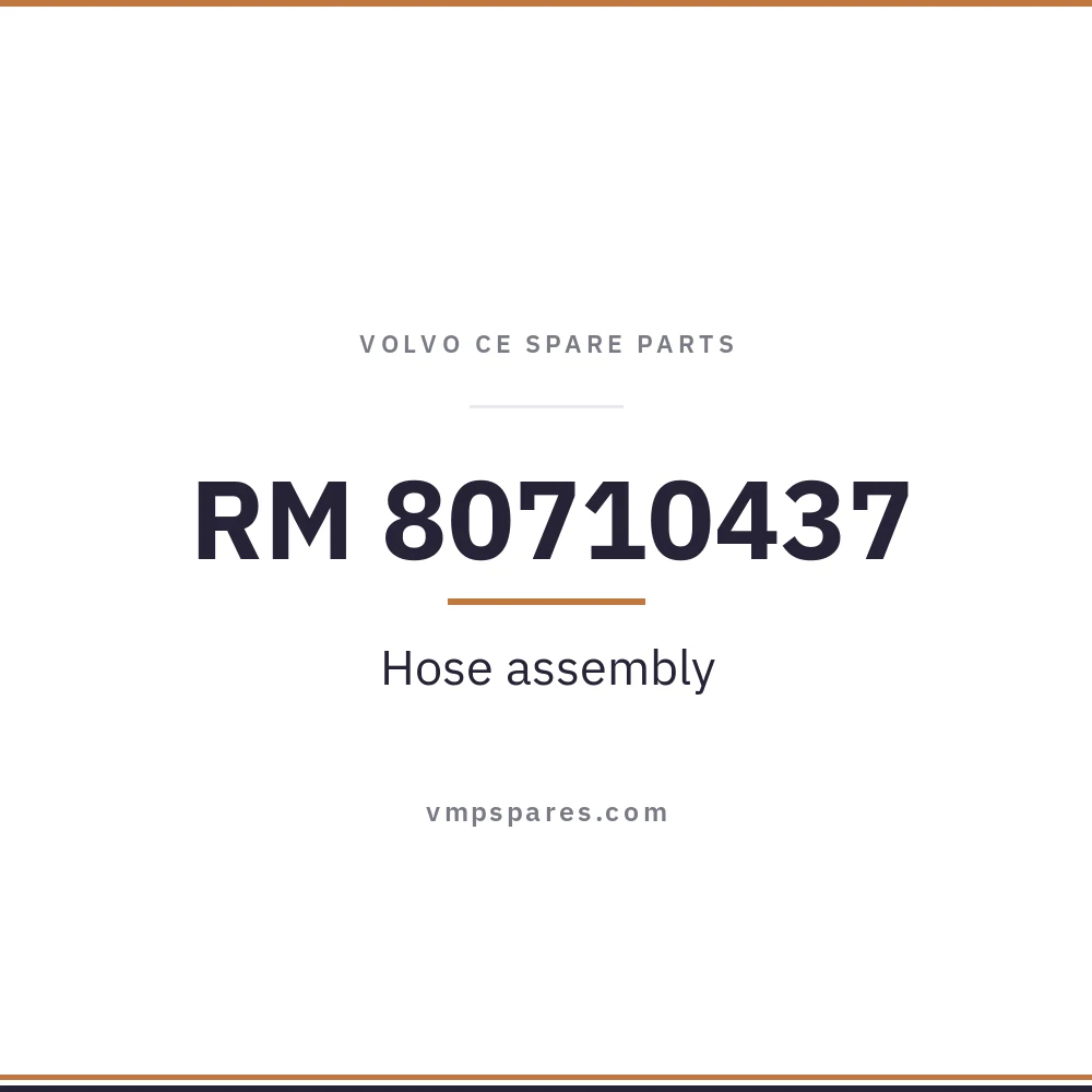 RM 80710437 – Hose assembly