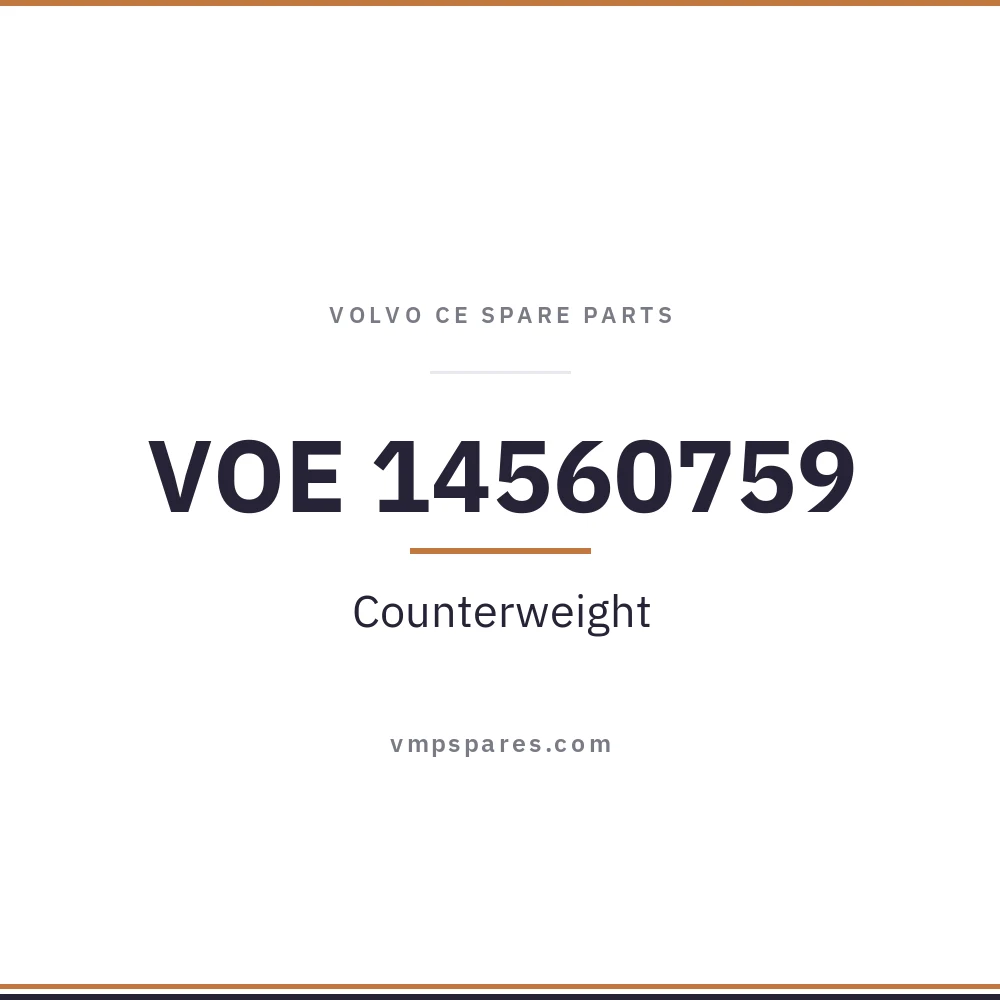 VOE 14560759 – Counterweight