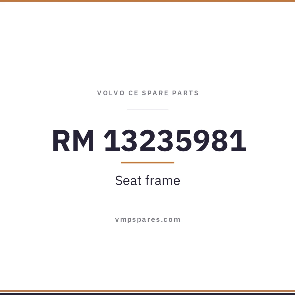 RM 13235981 – Seat frame