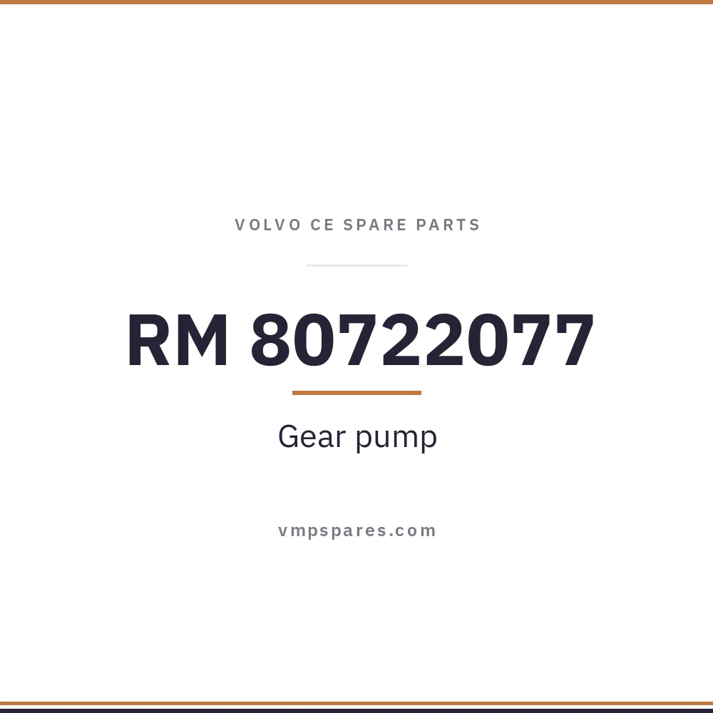 RM 80722077 – Gear pump