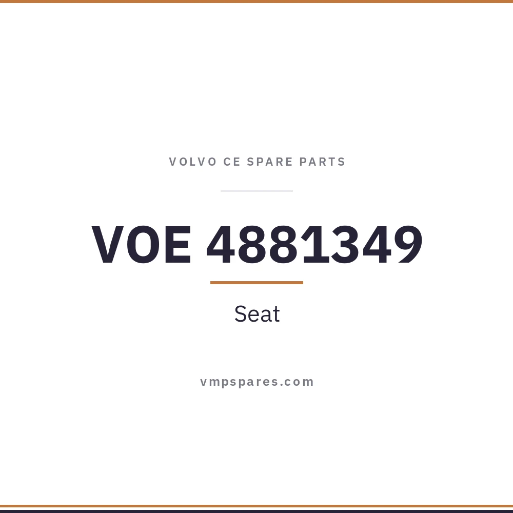 VOE 4881349 – Seat