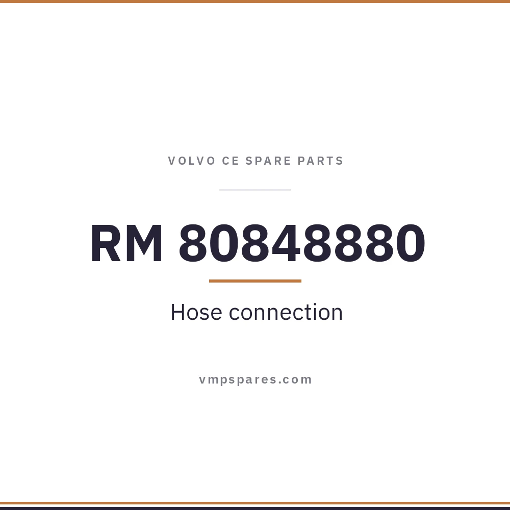 RM 80848880 – Hose connection