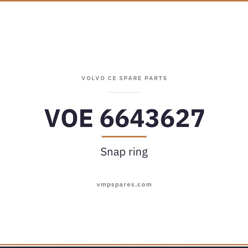 VOE 6643627 – Snap ring
