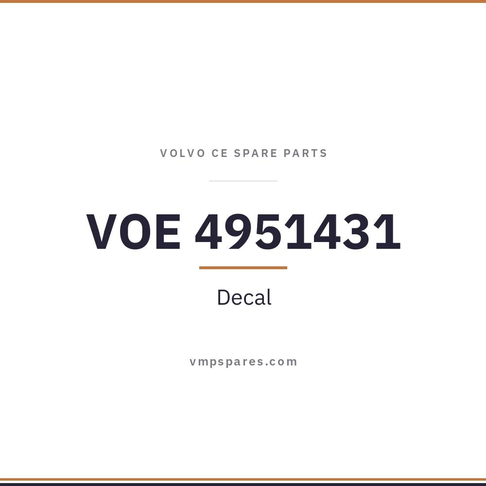 VOE 4951431 – Decal