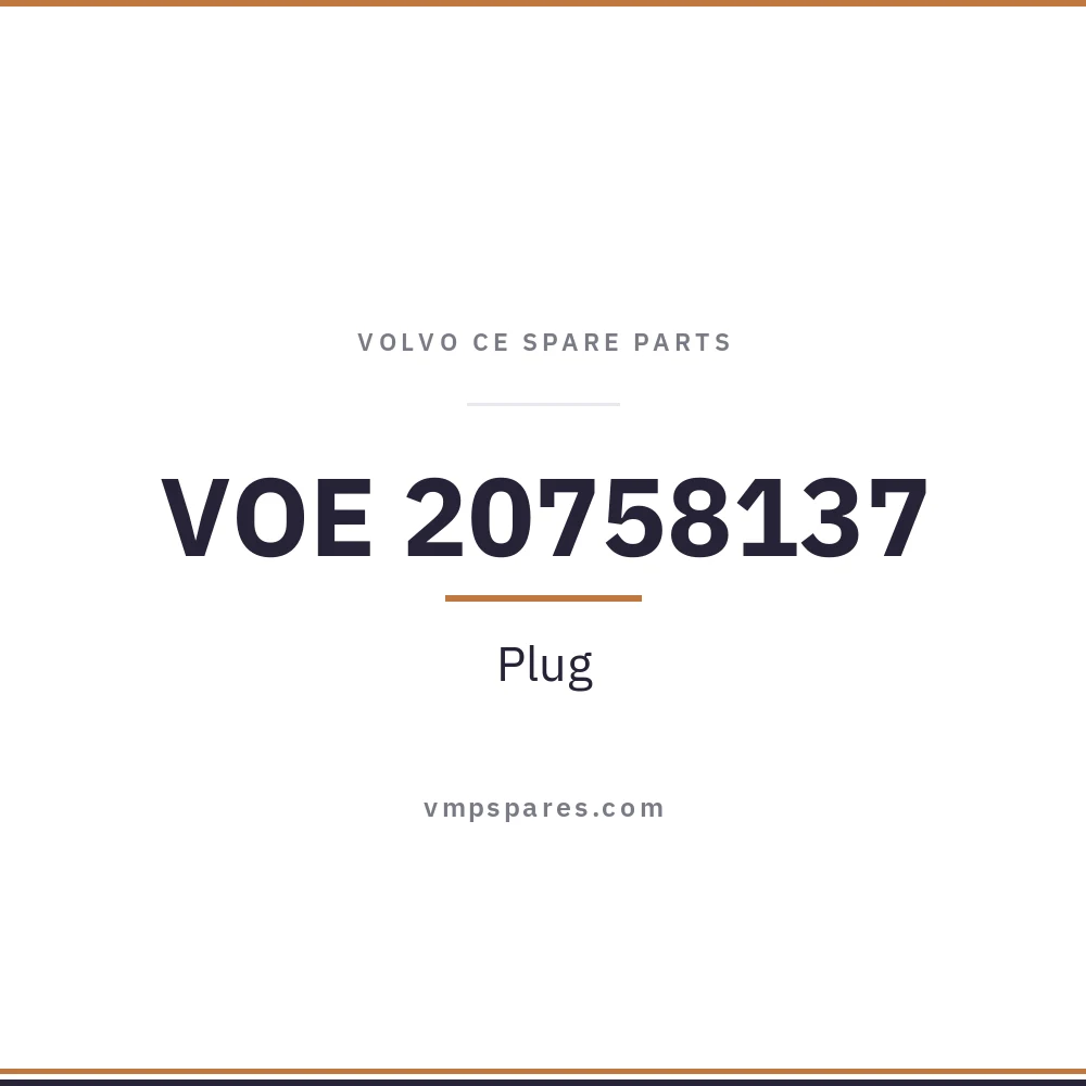 VOE 20758137 – Plug