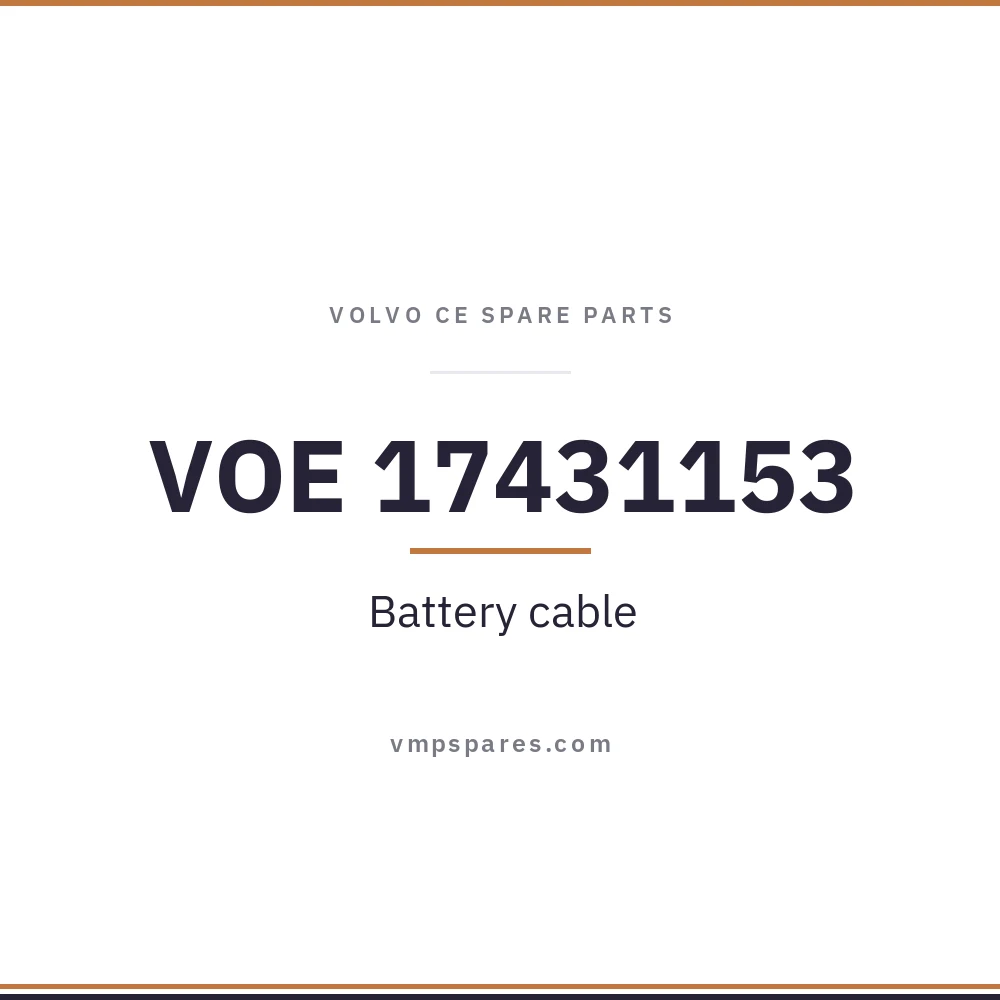 VOE 17431153 – Battery cable