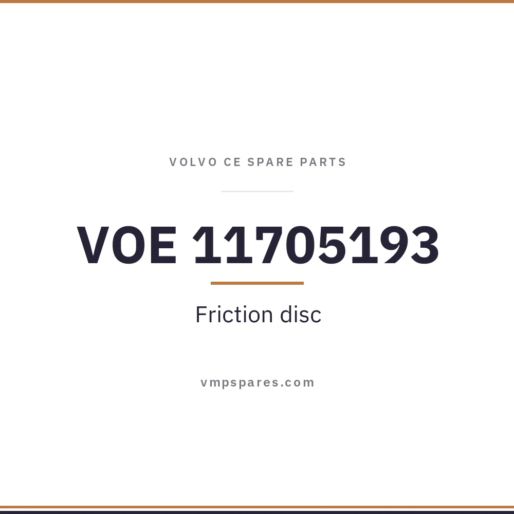 VOE 11705193 – Friction disc