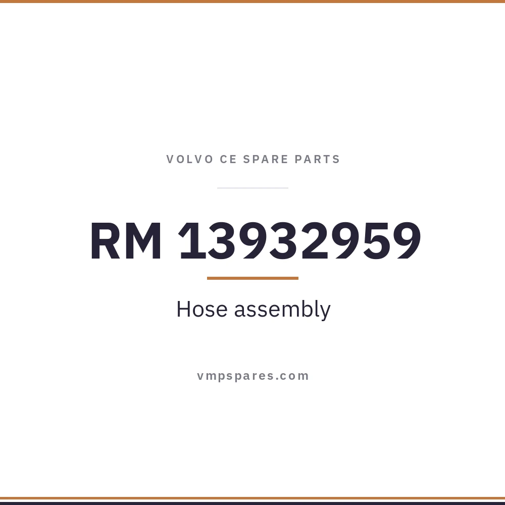 RM 13932959 – Hose assembly