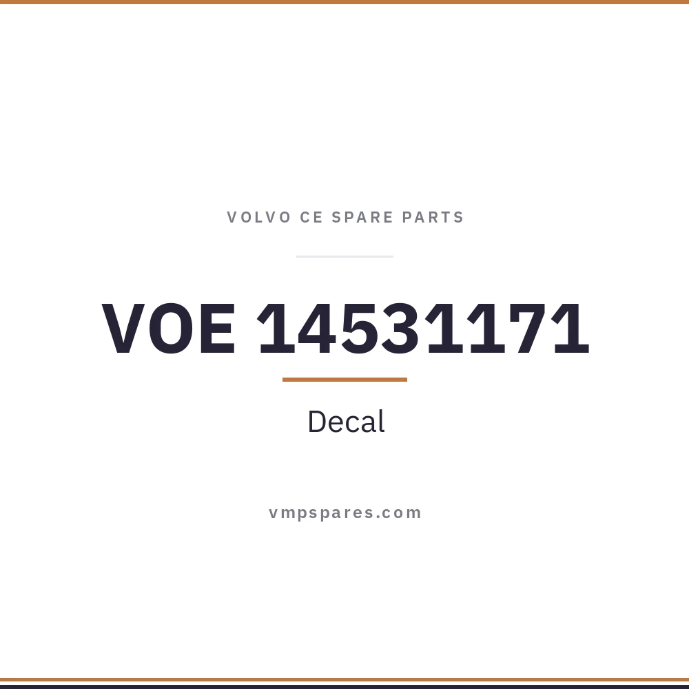 VOE 14531171 – Decal