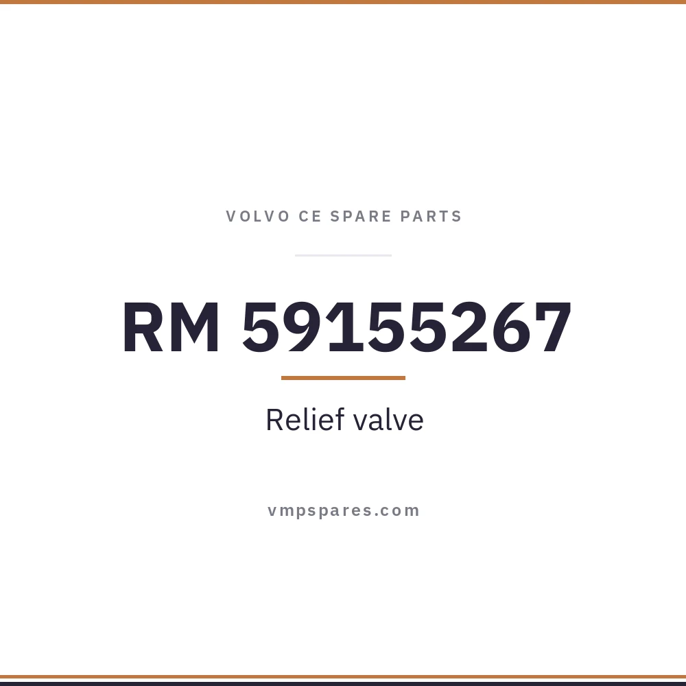 RM 59155267 – Relief valve