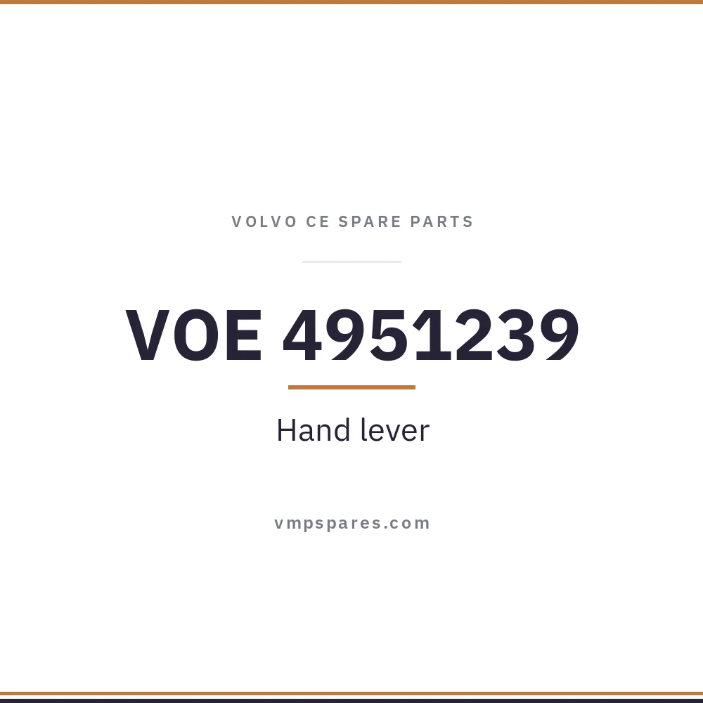 VOE 4951239 – Hand lever