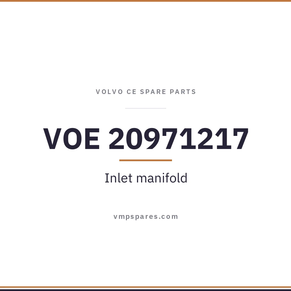 VOE 20971217 – Inlet manifold