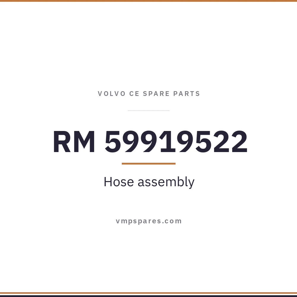 RM 59919522 – Hose assembly