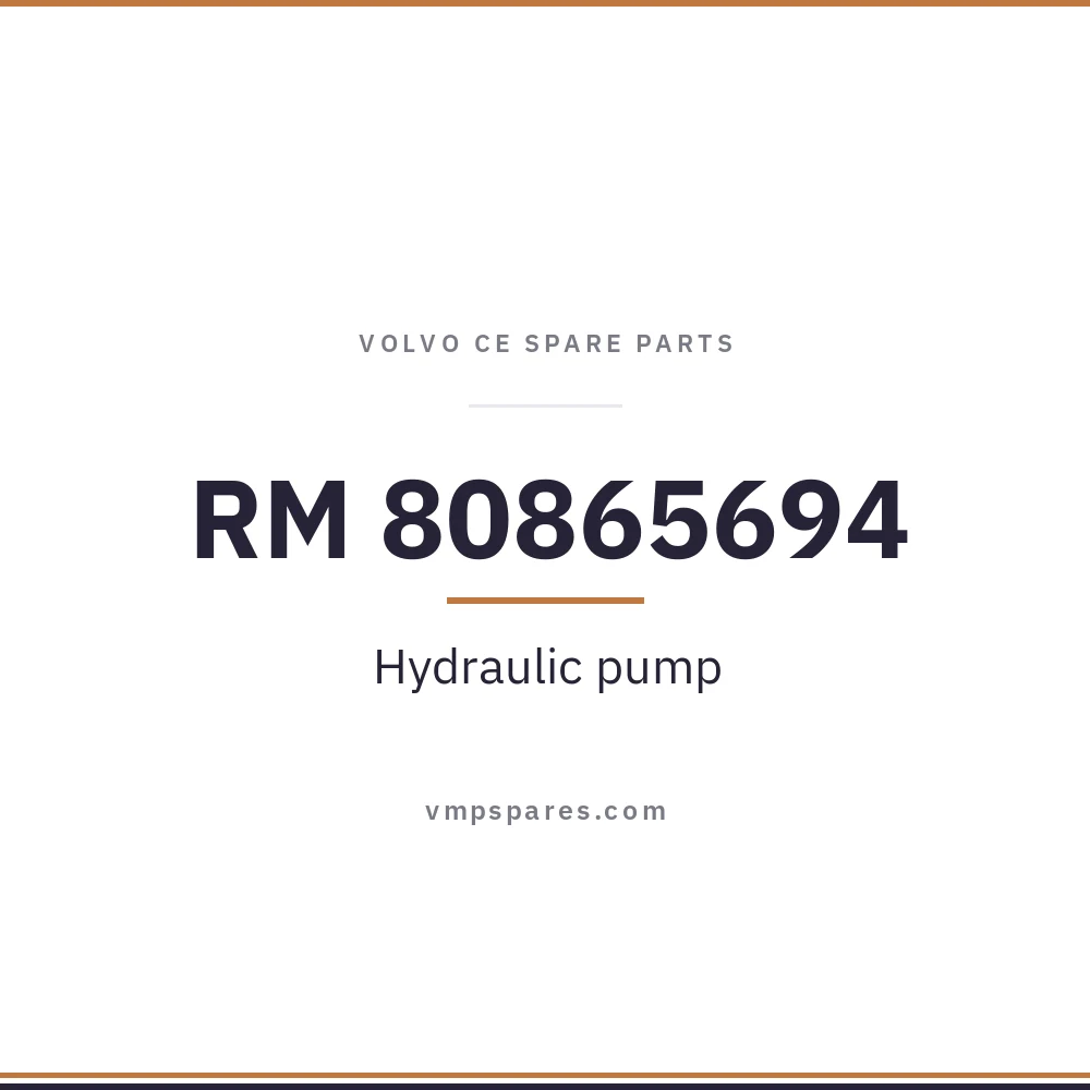 RM 80865694 – Hydraulic pump