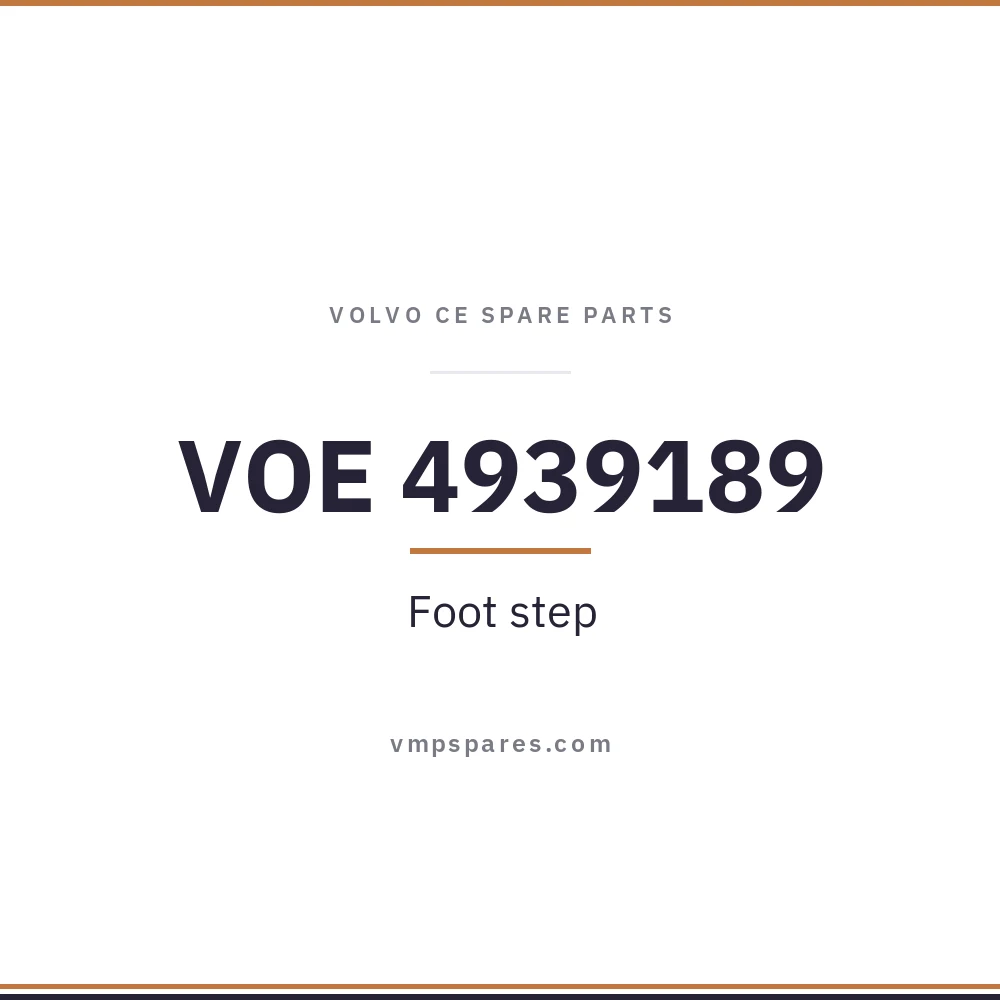 VOE 4939189 – Foot step