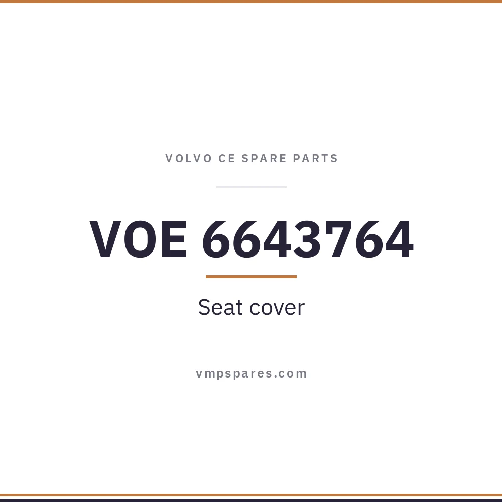 VOE 6643764 – Seat cover