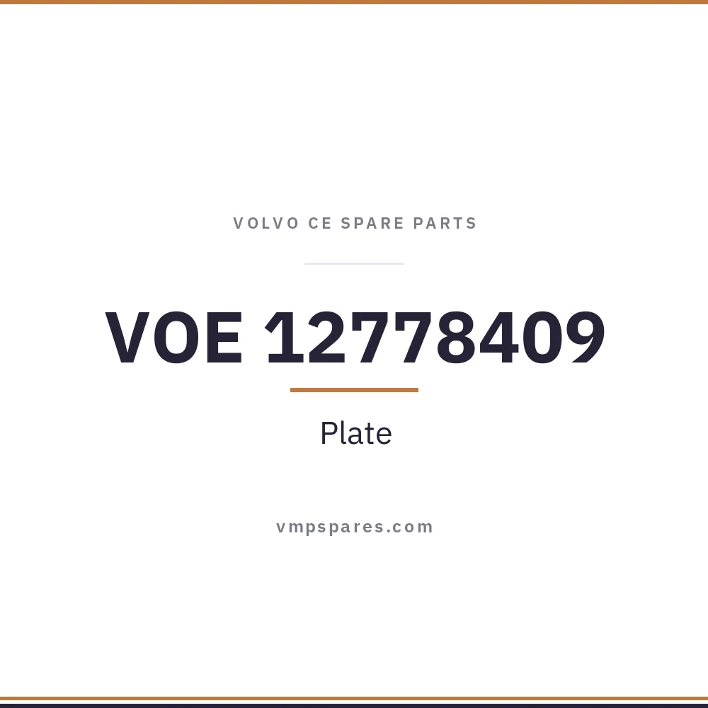 VOE 12778409 – Plate