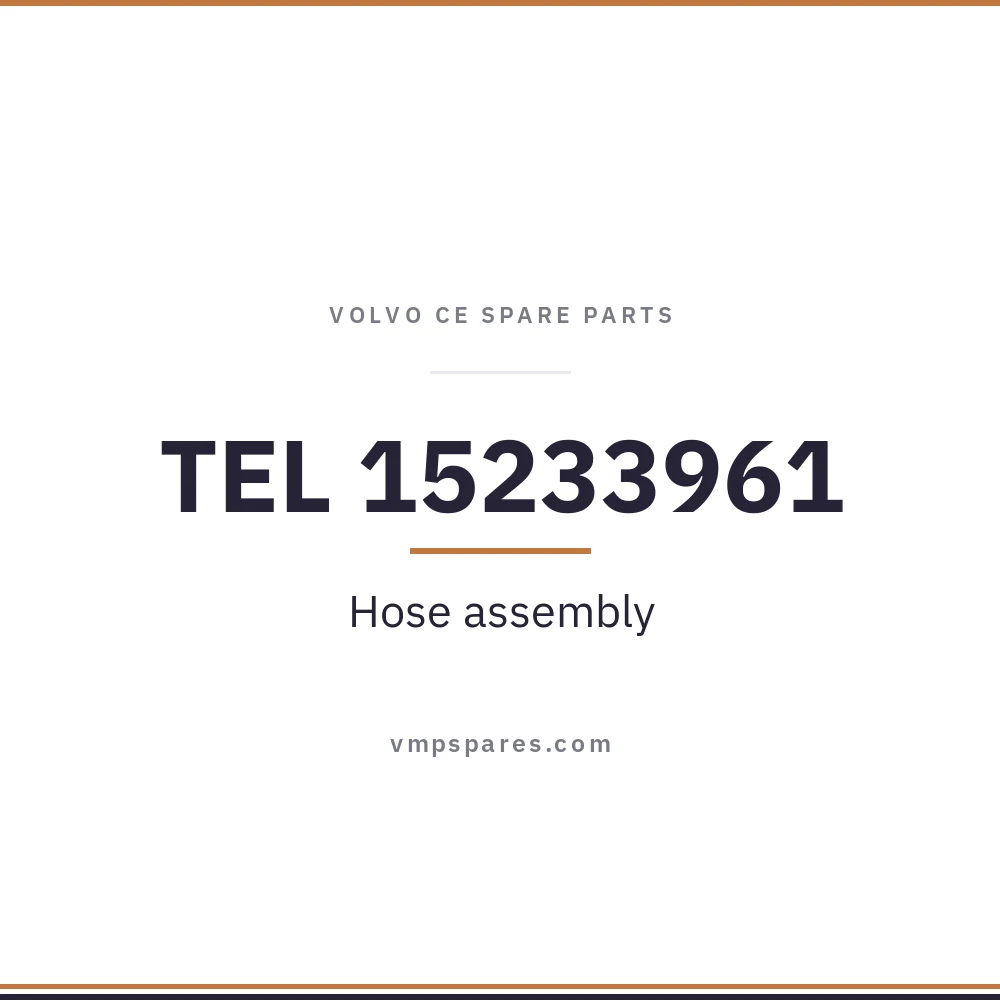 TEL 15233961 – Hose assembly
