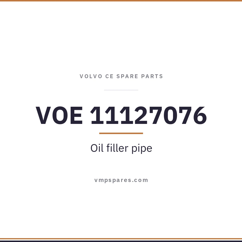 VOE 11127076 – Oil filler pipe