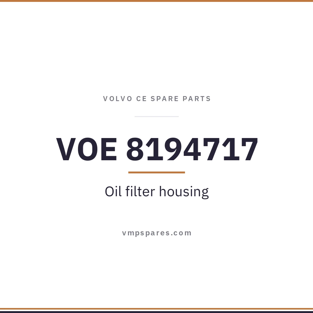 VOE 8194717 – Oil filter housing