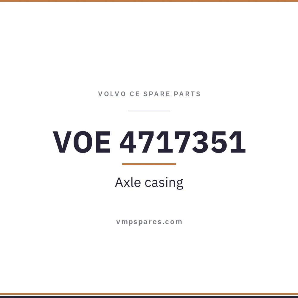 VOE 4717351 – Axle casing