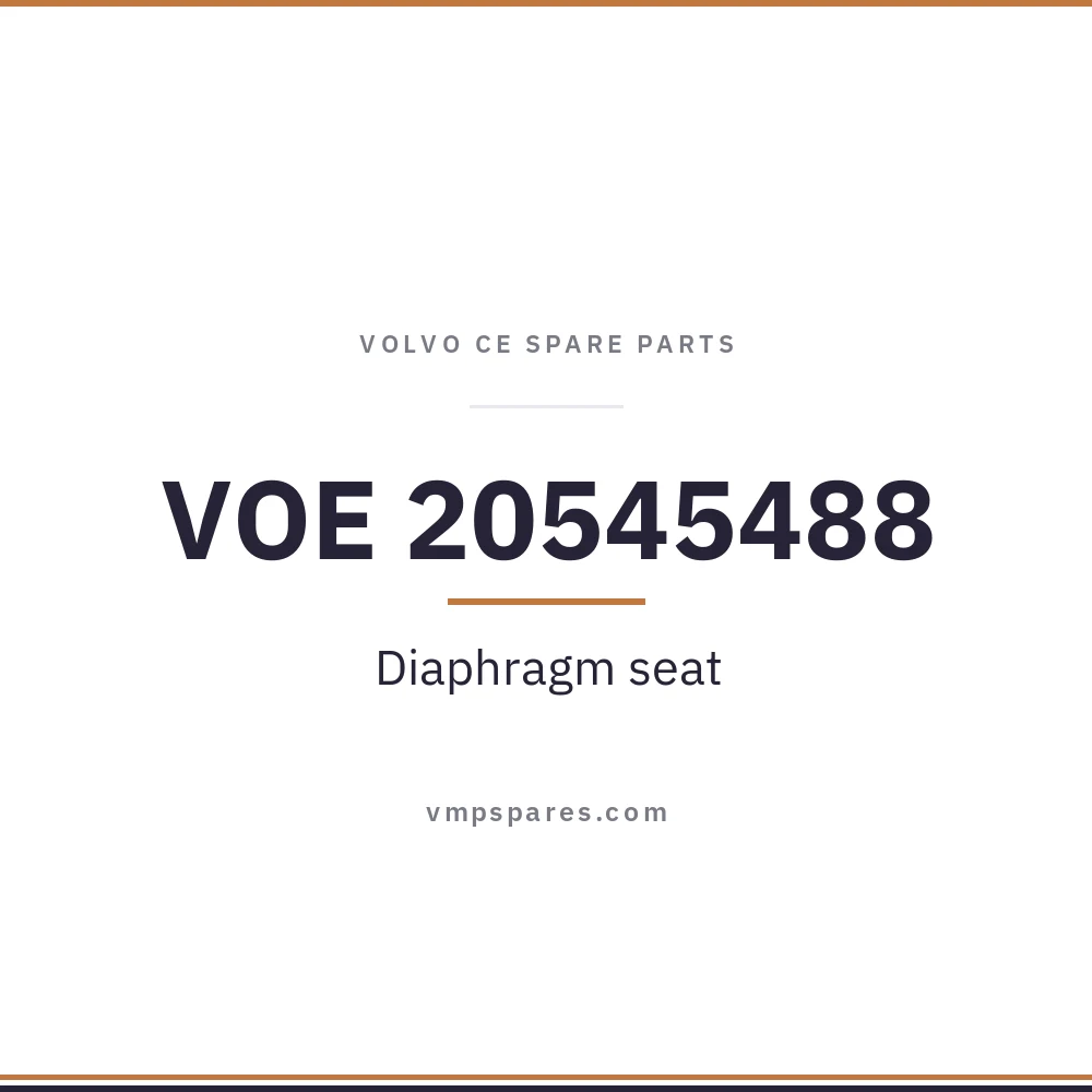 VOE 20545488 – Diaphragm seat