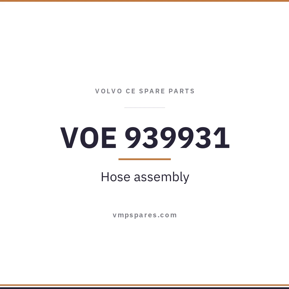 VOE 939931 – Hose assembly
