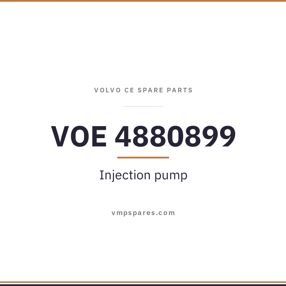 VOE 4880899 – Injection pump