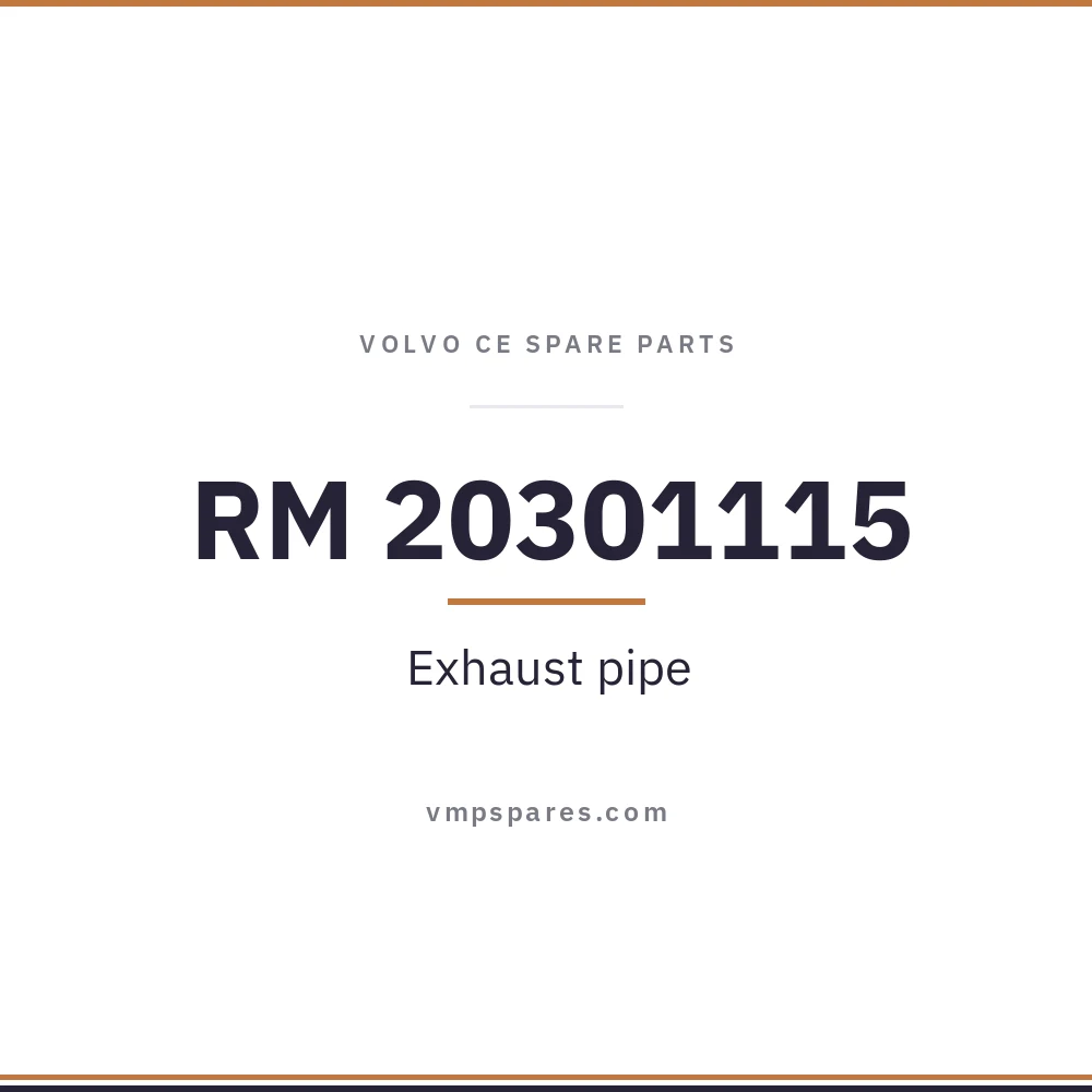 RM 20301115 – Exhaust pipe