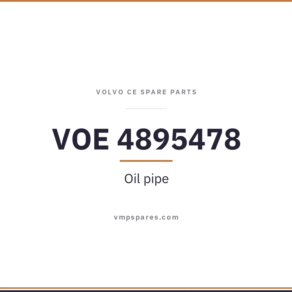 VOE 4895478 – Oil pipe