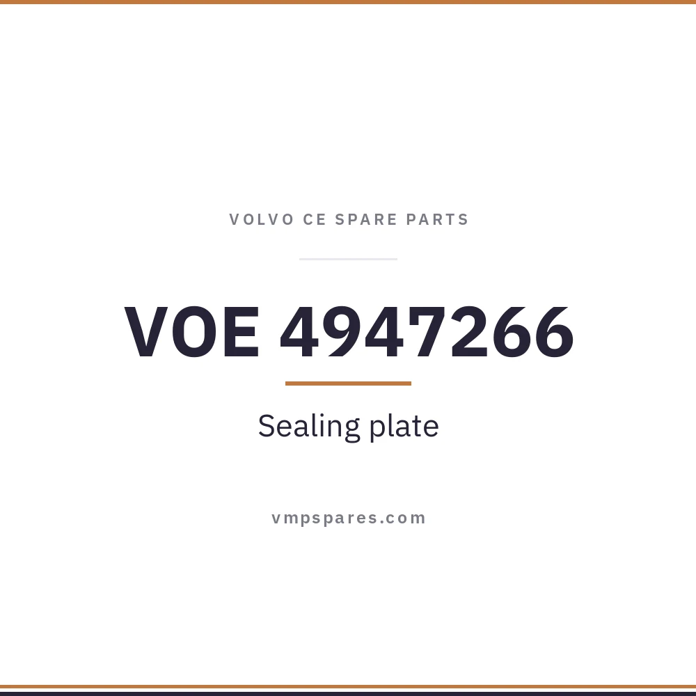 VOE 4947266 – Sealing plate