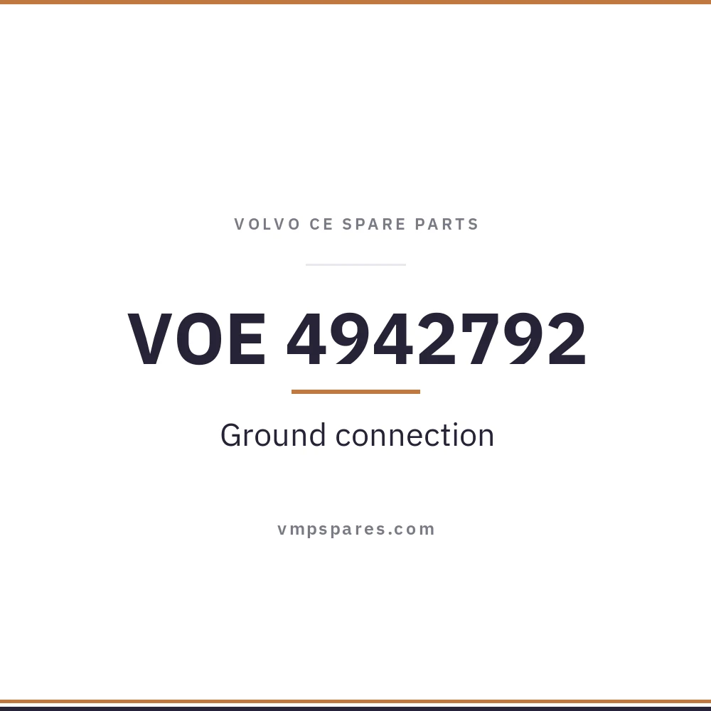 VOE 4942792 – Ground connection